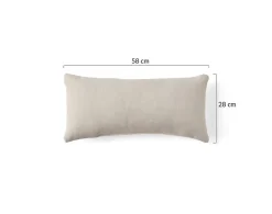Alicante - coussin - en velours texturé - 28x58 cm - Best Mobilier