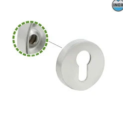 AMIG - Rosace de clé 3 - 53 mm - Acier inoxydable AISI 304 - Mat