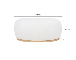 Amy - pouf - en tissu bouclette - Lisa Design