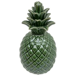 Ananas Exotic panama H.20cm céramique vert prairie - Atmosphera