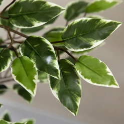 Arbre artificiel plante artificiel ficus banian hauteur 1,3 m tronc branches liane lichen feuilles grand réalisme pot inclus