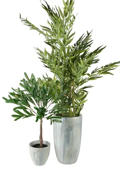 Arbre artificiel Plastique VIRIDIS Oliivier 13x12x72 cm Noir 1 unité