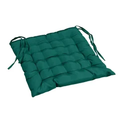 Assise matelassée 40 x 40 cm Polyester Uni Essentiel Emeraude