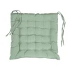 Assise matelassée 40 x 40 cm Polyester Uni Essentiel Sauge