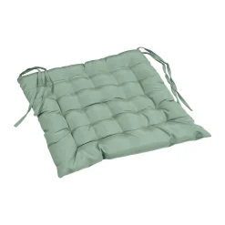 Assise matelassée 40 x 40 cm Polyester Uni Essentiel Sauge