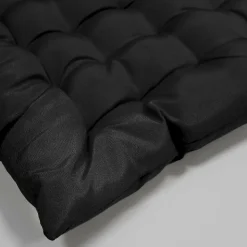 Assise matelassée 40 x 40 cm Polyester Uni Essentiel Noir