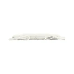 Assise matelassée en coton et polyester recyclé (38x38 cm - Blanc)