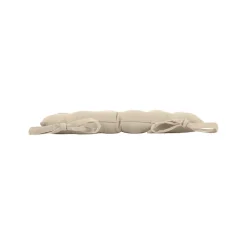 Assise matelassée en coton et polyester recyclé (38x38 cm - Lin)