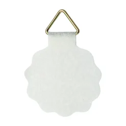 Attache papier gommée ø30 mm blanc, lot de 5