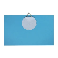 Attache papier gommée ø40 mm blanc, lot de 3