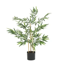 Bambou artificiel 349 feuilles 90cm