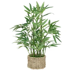 Bambou artificiel Ly pot naturel H46cm - Atmosphera
