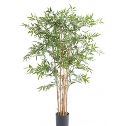 Bambou Japanese artificiel h.150 cm avec pot décoratif