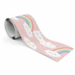 Bande Décorative auto-adhésif Pour Chambre Enfants NUAGES Arc-en-ciel 10cm x 300cm