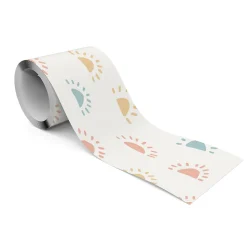 Bande Décorative auto-adhésif SOLEILS Colorés Pour Chambre Enfants 10cm x 300cm