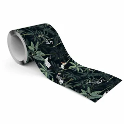 Bande Décorative auto-adhésif OISEAUX Plantes Palmier Pour Chambre 10cm x 300cm