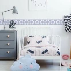 Bande Décorative auto-adhésif Pour Salon ORNEMENTS Motif Moderne 10cm x 300cm
