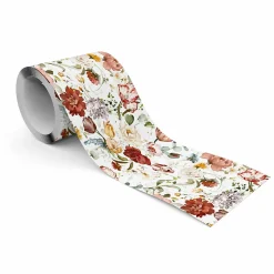 Bande Décorative auto-adhésif FLEURS Feuilles Plantes Pour Salon 10cm x 300cm