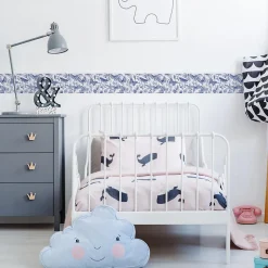 Bande Décorative auto-adhésif Plantes PAPILLONS Pour Chambre 10cm x 300cm