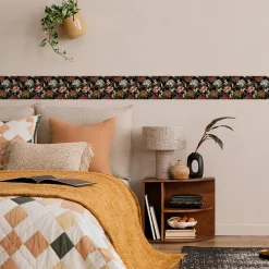 Bande Décorative auto-adhésif PLANTES Fleurs Feuilles Pour Chambre 10cm x 300cm
