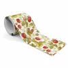 Bande Décorative auto-adhésif FRAISES Fleurs Feuilles Pour Chambre 10cm x 300cm