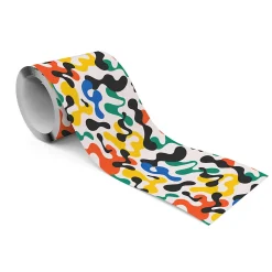 Bande Décorative auto-adhésif Pour Chambre Enfants ABSTRACTION Coloré 10cm x 300cm