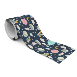 Bande Décorative auto-adhésif LAPINS Ballons Nuages Pour Chambre Enfants 10cm x 300cm