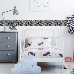 Bande Décorative auto-adhésif Pour Chambre FEUILLES Tropicales 10cm x 300cm