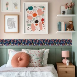 Bande Décorative auto-adhésif RÉCIF CORALLIEN Poisson Pour Chambre Enfants 10cm x 300cm