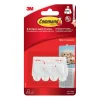 Bandes et mini crochets blancs Command 17066 3 crochets + 4 bandes