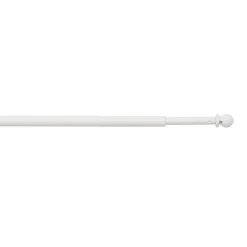 Barre à rideaux extensible à coller 50/80 blanc