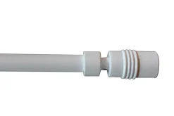 BARRE A RIDEAUX EXTENSIBLE 40-70CM BLANC - INVENTIV