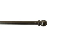 BARRE RIDEAUX EXTENSIBLE 70-110CM CHROME MAT BOULES - INVENTIV