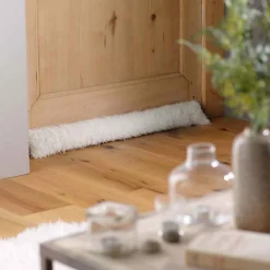 Bas de porte MOUTON 80 x 10 cm - Imitation fourrure - 80x10cm - Blanc