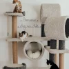 Bienvenue chez nos chats - Sculpture fil de fer 50-60 cm - Bijoux de mur