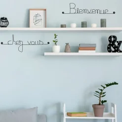 Bienvenue chez vous - Sculpture fil de fer 40-50 cm - Bijoux de mur