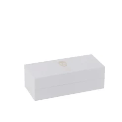 Boite de 3 bougies senteur en paraffine blanc 21.5x9.5x7 cm