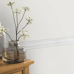 Bordure adhésive vinyle expansé Gilia GoodHome blanc