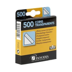 Boîte de 500 coins photos adhésifs transparents - Marque Française