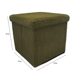 Boîte de rangement carrée avec couvercle vert Box & Beyond