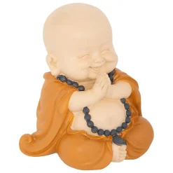 Bouddha Baya H.16cm résine assorti- Noir- Atmosphera