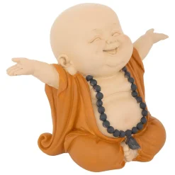 Bouddha Baya H.16cm résine assorti- Noir- Atmosphera