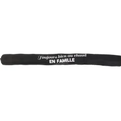 Boudin de porte 80 cm EN FAMILLE Noir Toujours bien au chaud