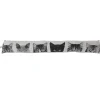 Boudin de porte aspect chambray (90x150 cm - Noir)