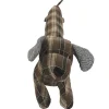 Boudin de porte en polyester motif quadrillés collection DOG RETRO marron