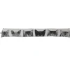 Boudin de porte imprimé chats - 90 x 15 cm - Noir et blanc