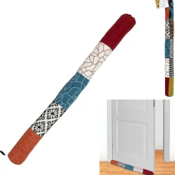 Boudin de Porte Patchwork Multicolore 80x7 cm, Empêche Courants d'Air et Économise l'Énergie - FIORA