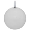 Bougie boule LED Molia D.8cm blanc - Atmosphera