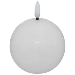 Bougie boule LED Molia D.8cm blanc - Atmosphera