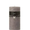 Bougie cylindrique gris foncé L10xl10xH20cm